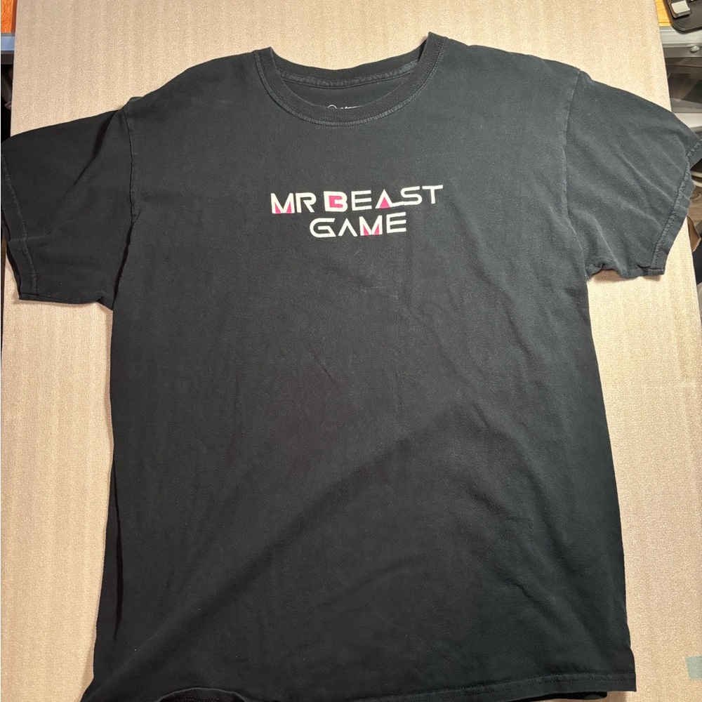 Mr Beast Game Black T-Shirt Sz L